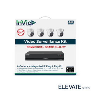 ELEV-8CHTX4MPKITIP: 4 Camera, 4-Megapixel IP Plug & Play Kit